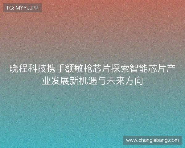 晓程科技携手额敏枪芯片探索智能芯片产业发展新机遇与未来方向